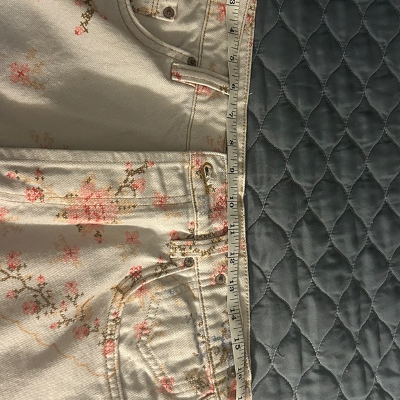 Free People Floral Denim Pants - Picture 5 of 6